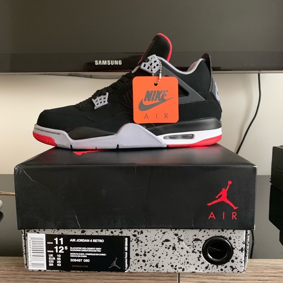 jordan bred 4 size 11